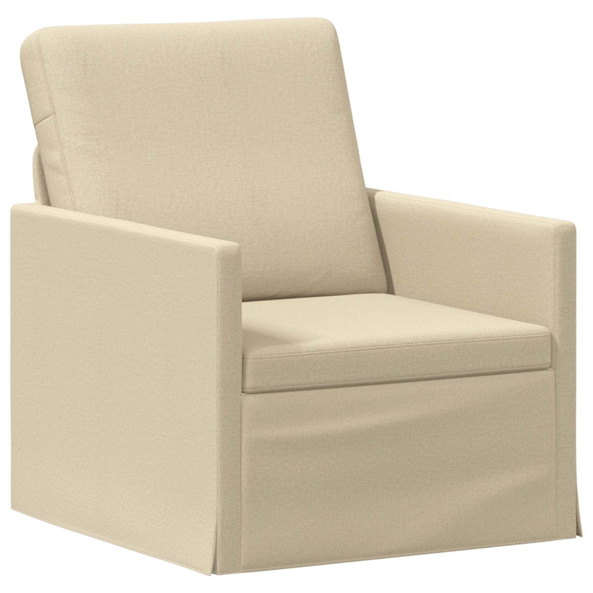 vidaXL Sofa Set 2 pcs Cream Fabric 3