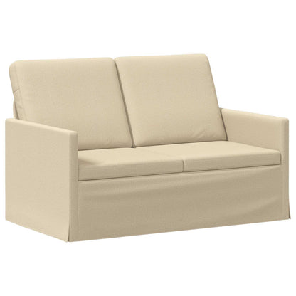 vidaXL Sofa Set 2 pcs Cream Fabric 4