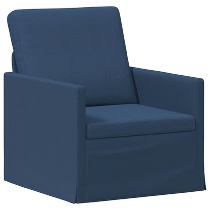 vidaXL Sofa Set 2 pcs Blue Fabric 3