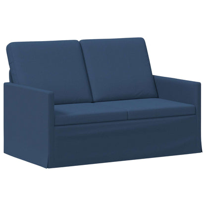 vidaXL Sofa Set 2 pcs Blue Fabric 4