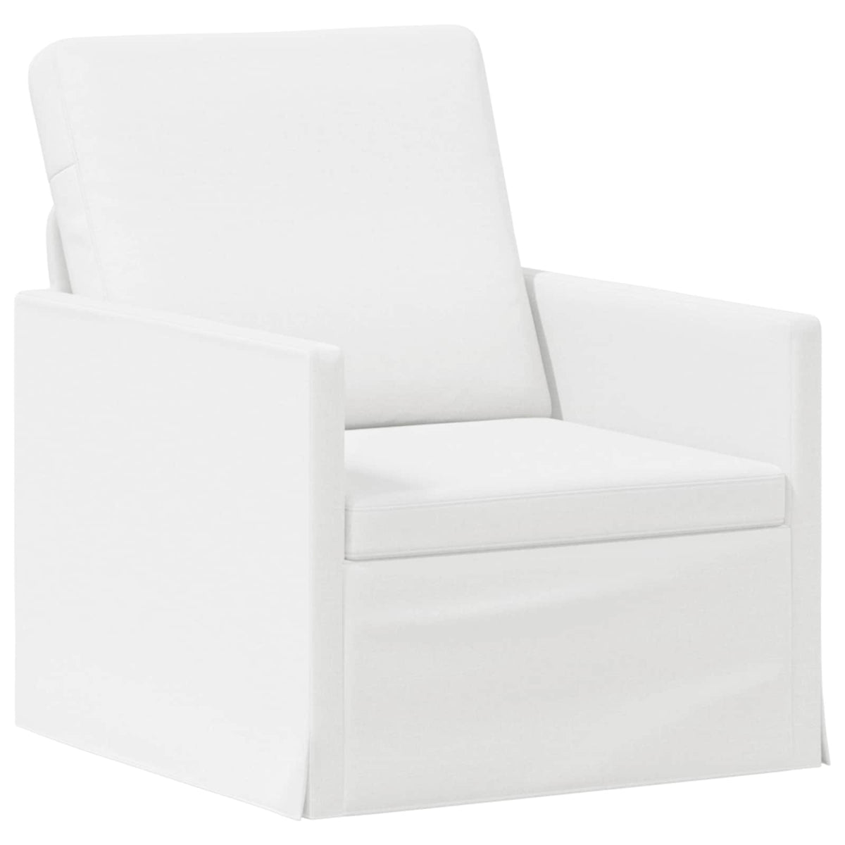vidaXL Sofa Set 2 pcs White Fabric 3