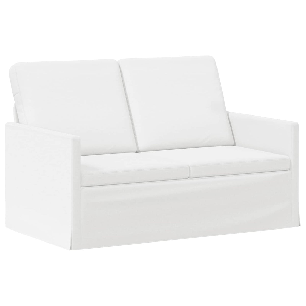 vidaXL Sofa Set 2 pcs White Fabric 4