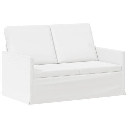 vidaXL Sofa Set 2 pcs White Fabric 4