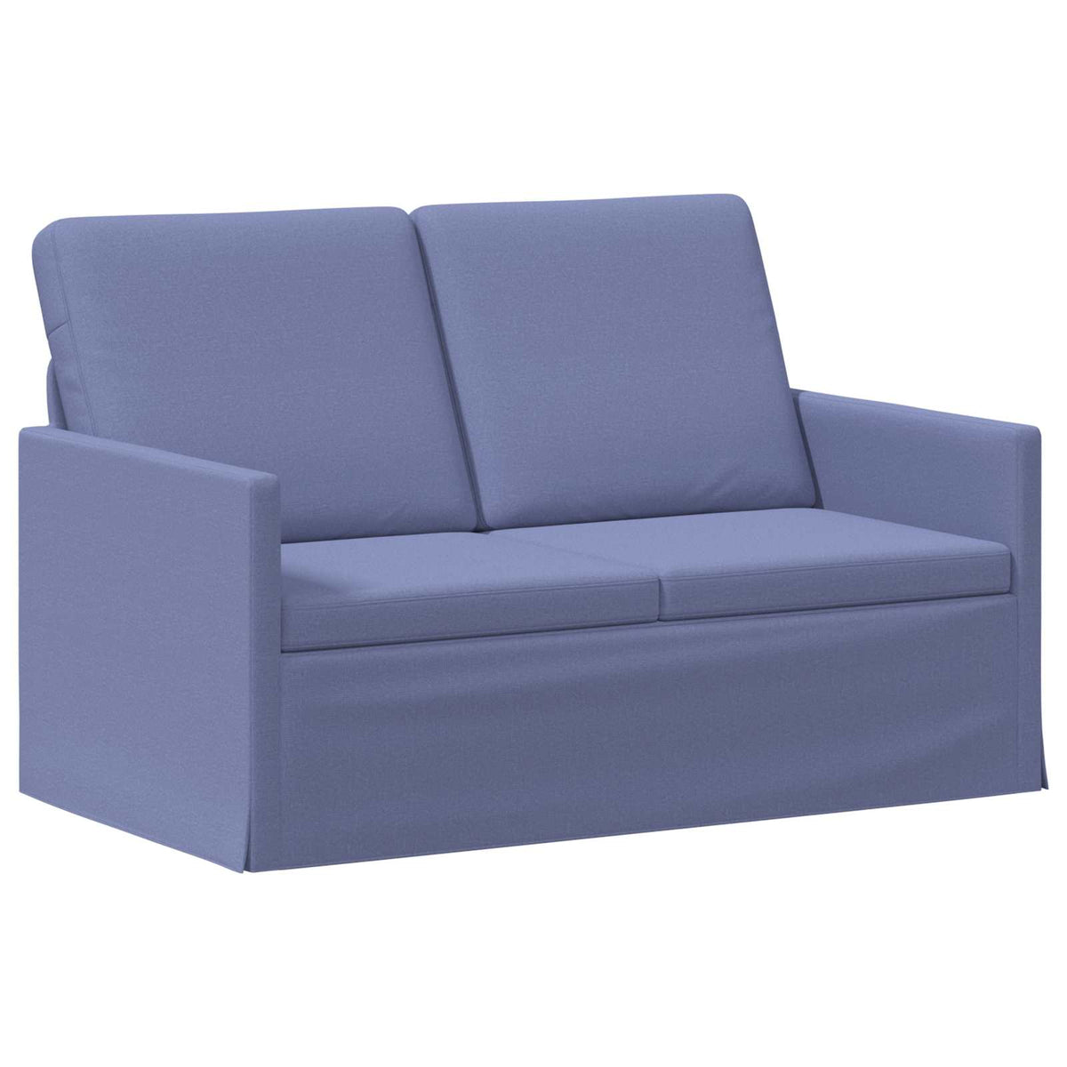 vidaXL Sofa Set 2 pcs Jeans Blue Fabric 4