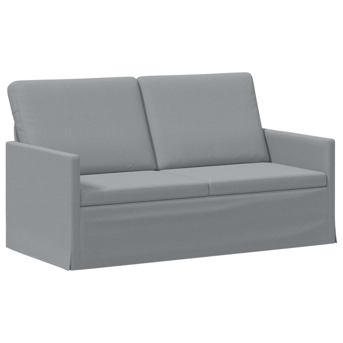 vidaXL Sofa Set 2 pcs Light Grey Fabric 4