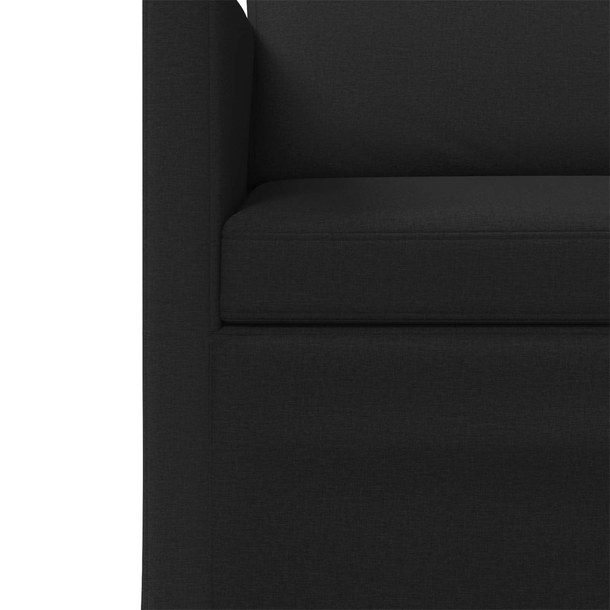 vidaXL Sofa Set 2 pcs Black Fabric 5