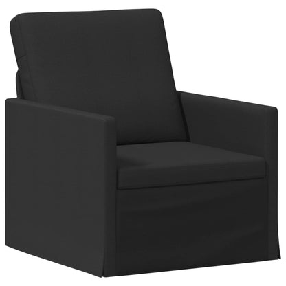 vidaXL Sofa Set 2 pcs Black Fabric 3