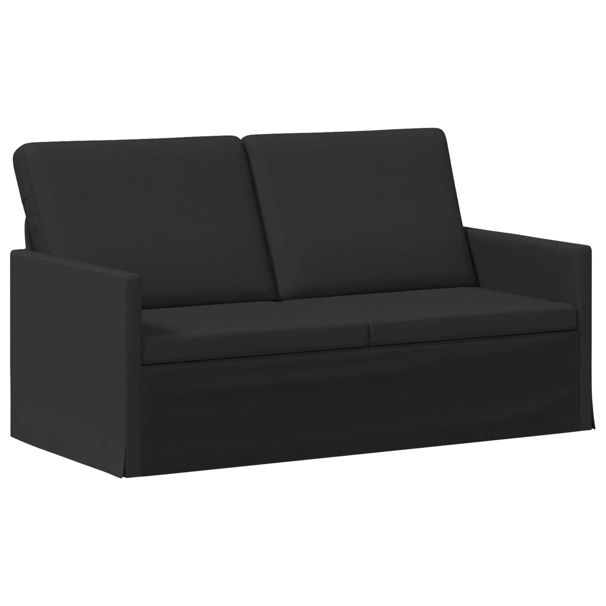 vidaXL Sofa Set 2 pcs Black Fabric 4