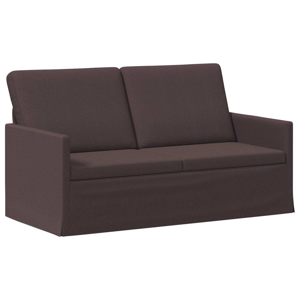 vidaXL Sofa Set 2 pcs Dark Brown Fabric 4