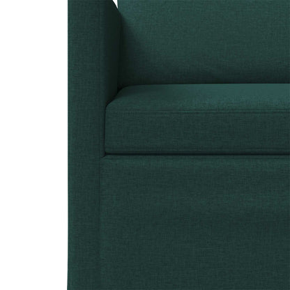 vidaXL Sofa Set 2 pcs Dark Green Fabric 5
