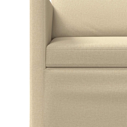 vidaXL Sofa Set 2 pcs Cream Fabric 5