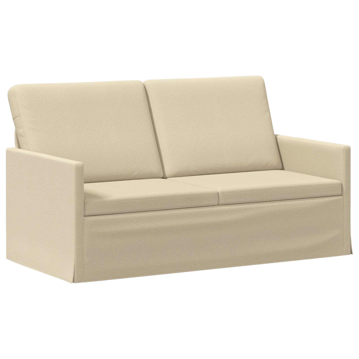 vidaXL Sofa Set 2 pcs Cream Fabric 4