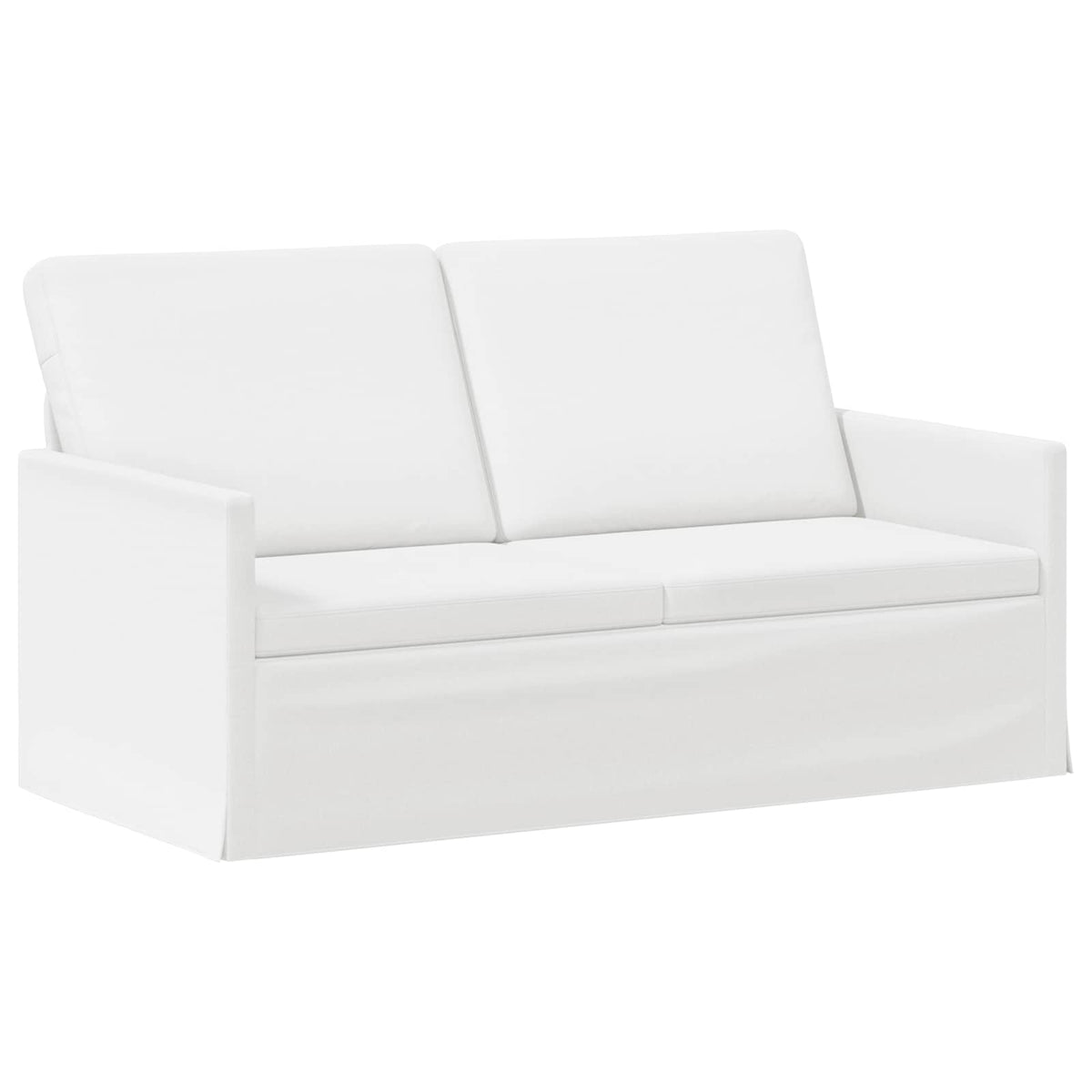 vidaXL Sofa Set 2 pcs White Fabric 4