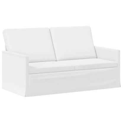 vidaXL Sofa Set 2 pcs White Fabric 4