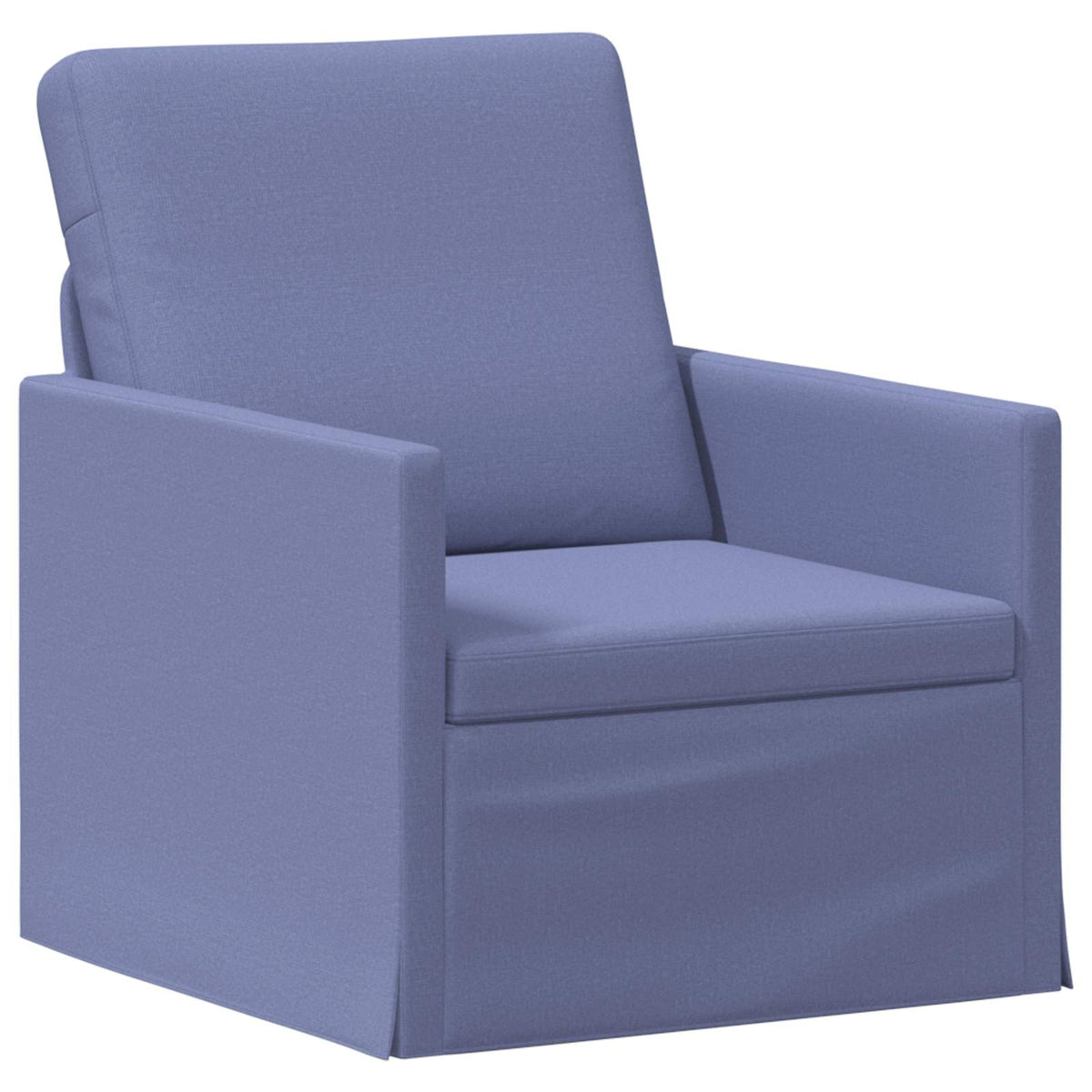 vidaXL Sofa Set 2 pcs Jeans Blue Fabric 3