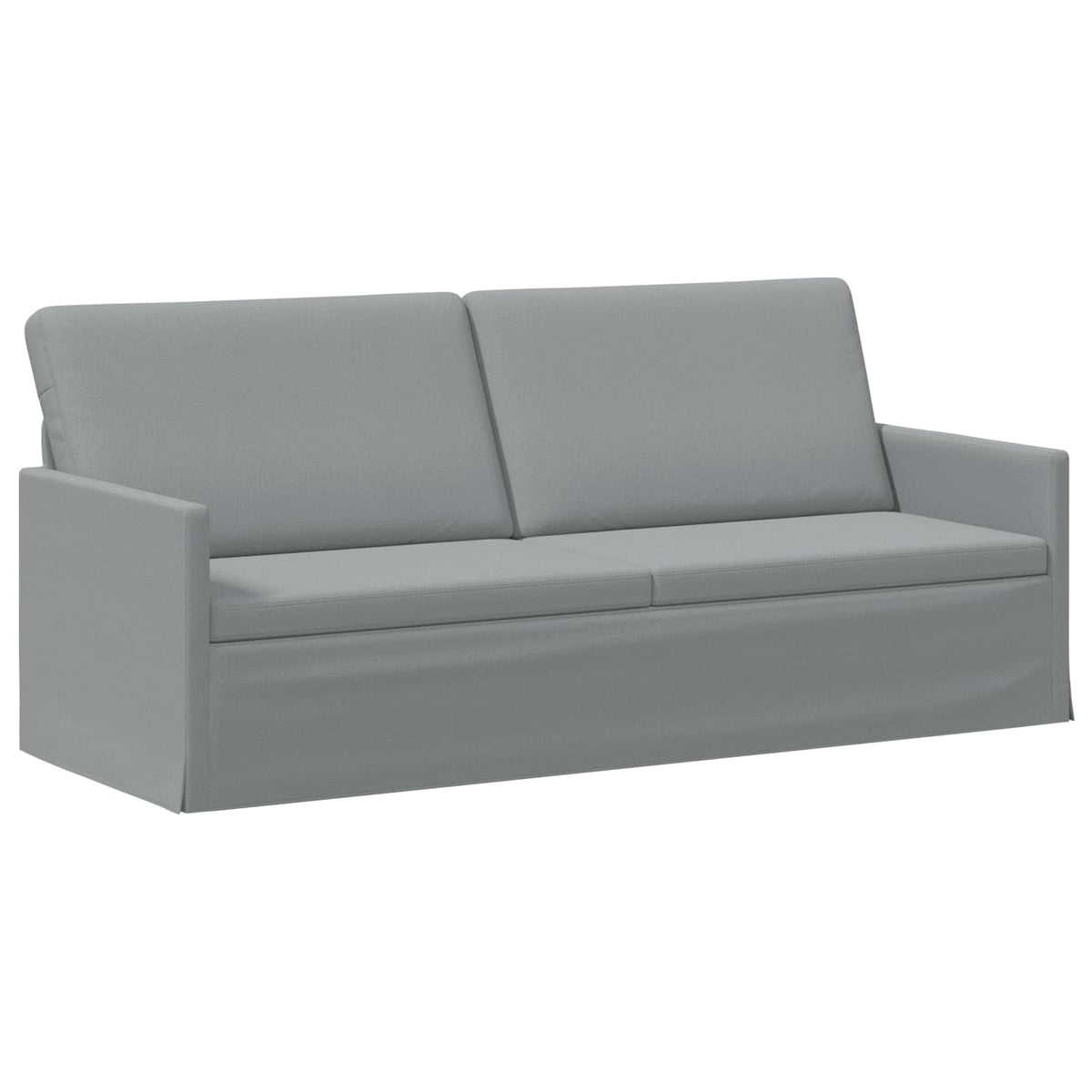 vidaXL Sofa Set 2 pcs Light Grey Fabric 4