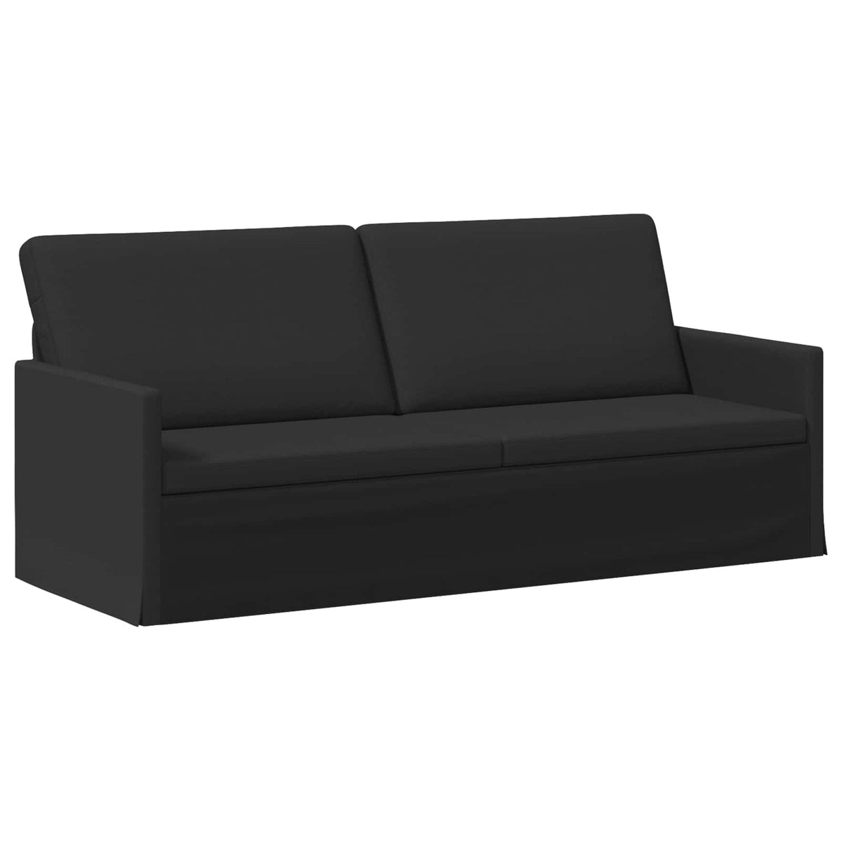 vidaXL Sofa Set 2 pcs Black Fabric 4