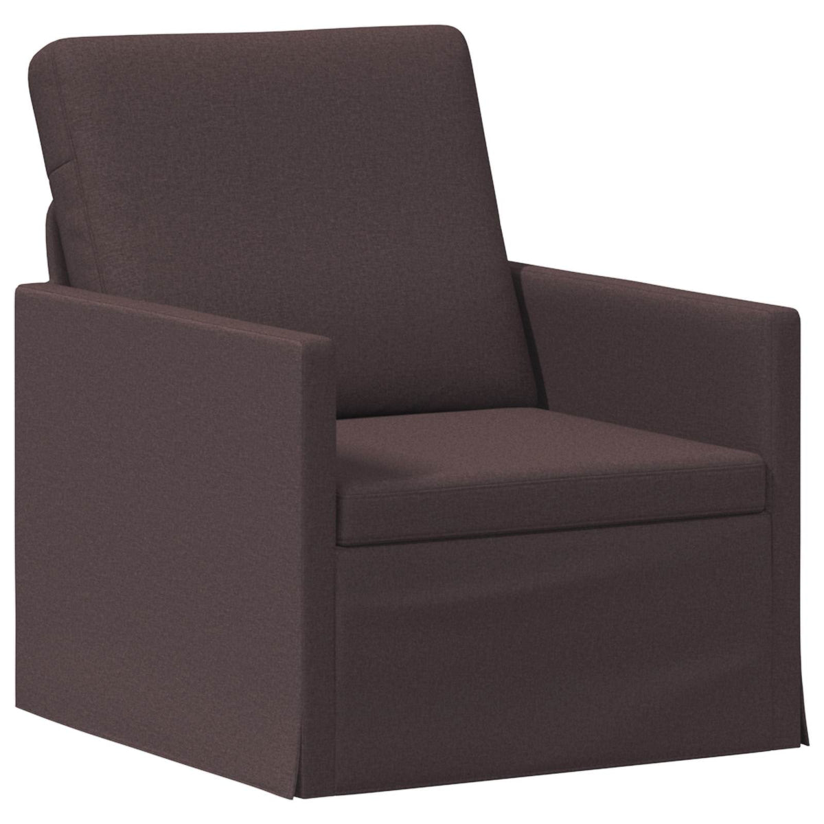vidaXL Sofa Set 2 pcs Dark Brown Fabric 3