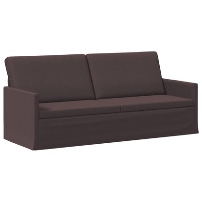 vidaXL Sofa Set 2 pcs Dark Brown Fabric 4