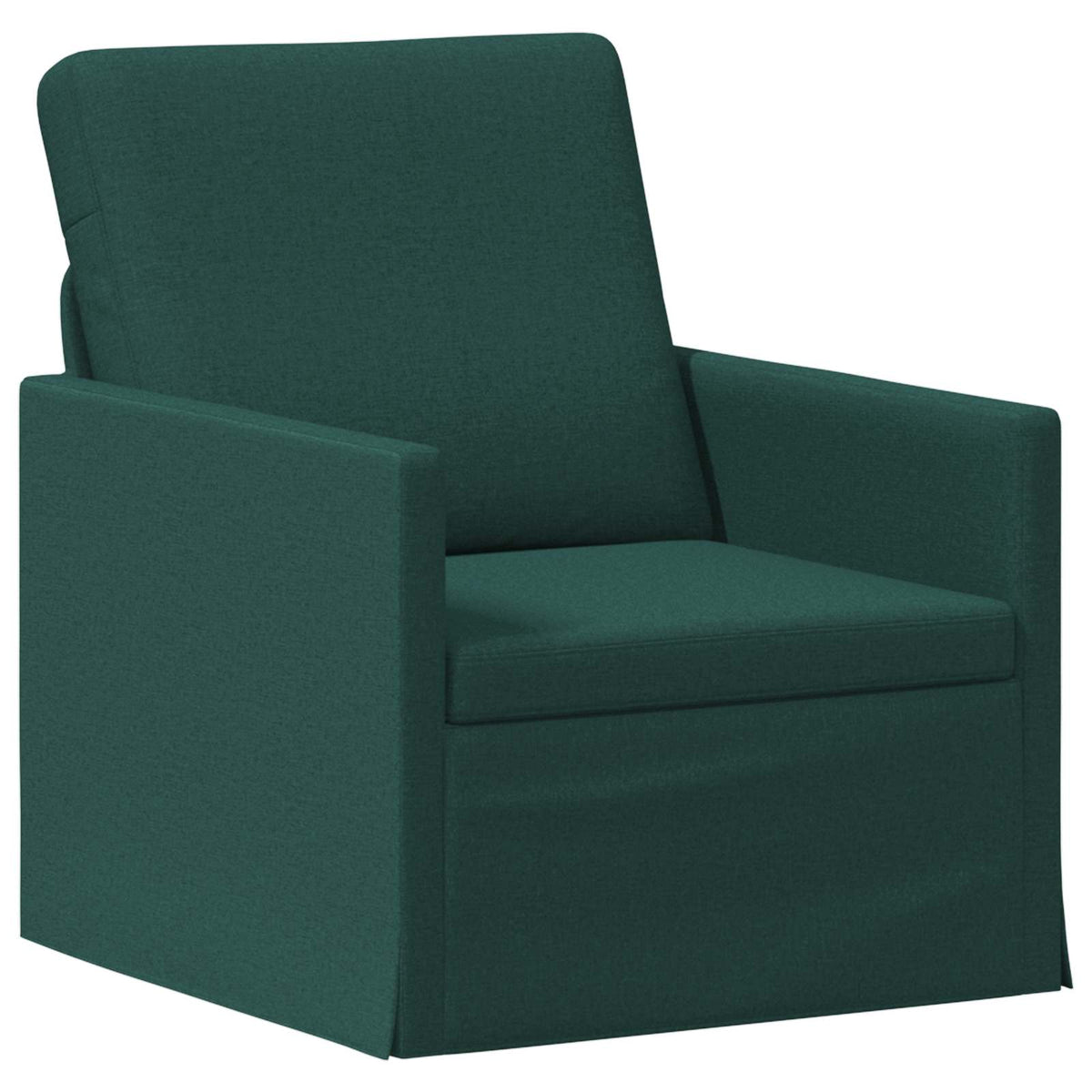 vidaXL Sofa Set 2 pcs Dark Green Fabric 3