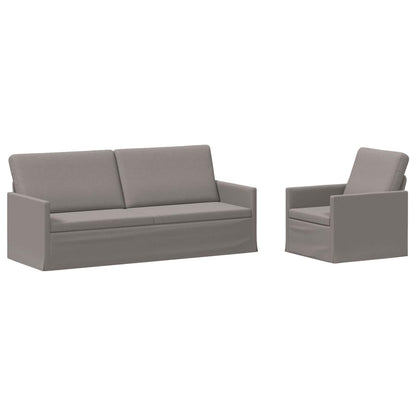 vidaXL Sofa Set 2 pcs Taupe Fabric 2