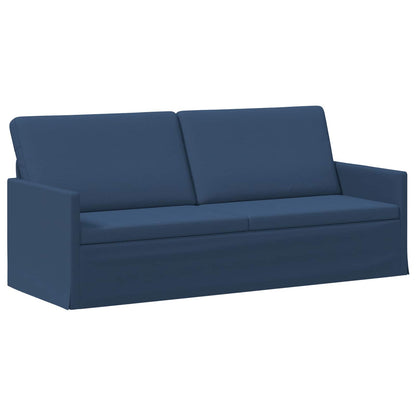 vidaXL Sofa Set 2 pcs Blue Fabric 4