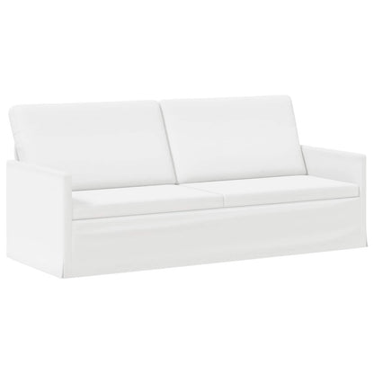 vidaXL Sofa Set 2 pcs White Fabric 4