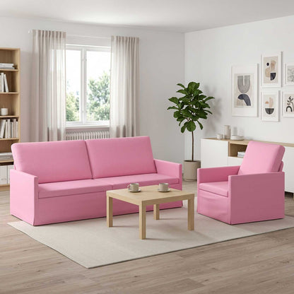 vidaXL Sofa Set 2 pcs Pink Fabric 1