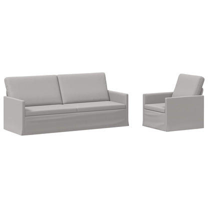 vidaXL Sofa Set 2 pcs Cloud Grey Fabric 2