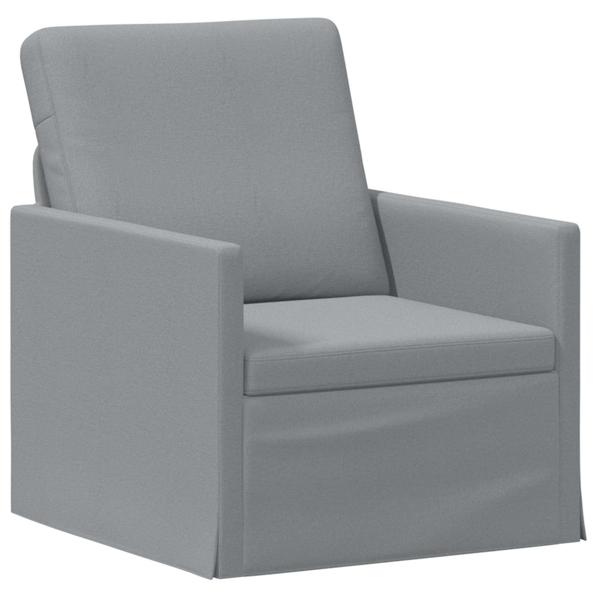 vidaXL Sofa Set 2 pcs Light Grey Fabric 3