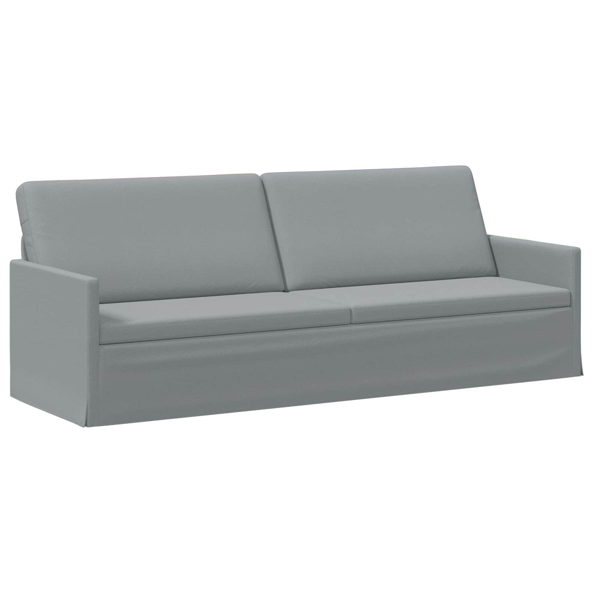 vidaXL Sofa Set 2 pcs Light Grey Fabric 4