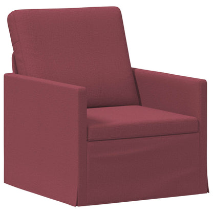 vidaXL Sofa Set 2 pcs Wine Red Fabric 3