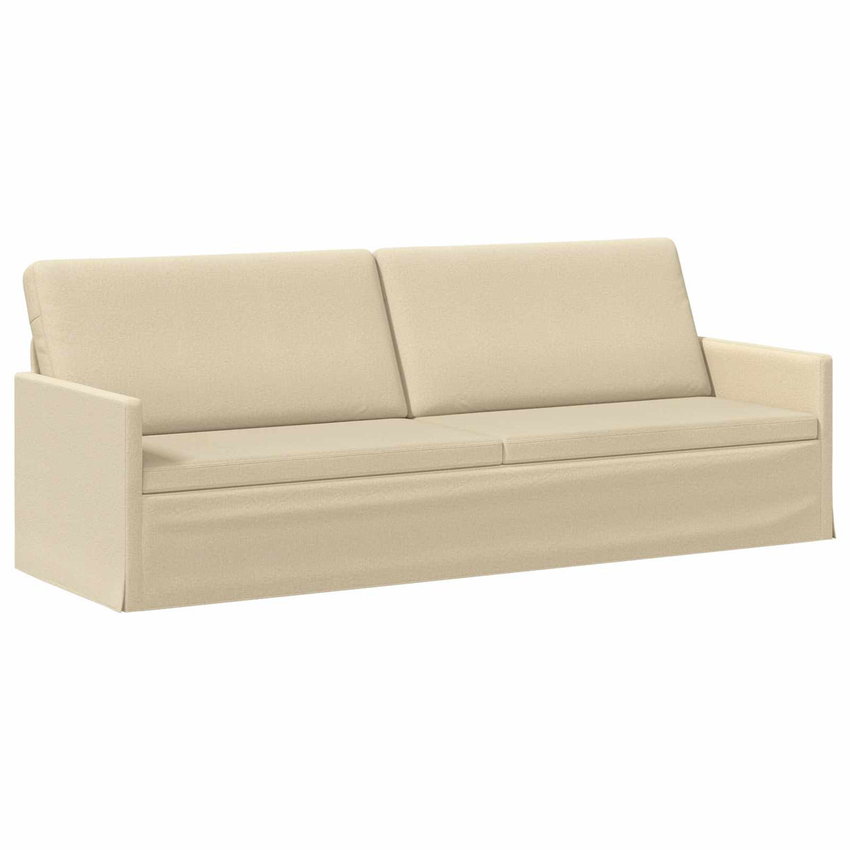 vidaXL Sofa Set 2 pcs Cream Fabric 4