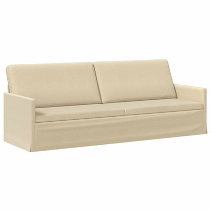 vidaXL Sofa Set 2 pcs Cream Fabric 4