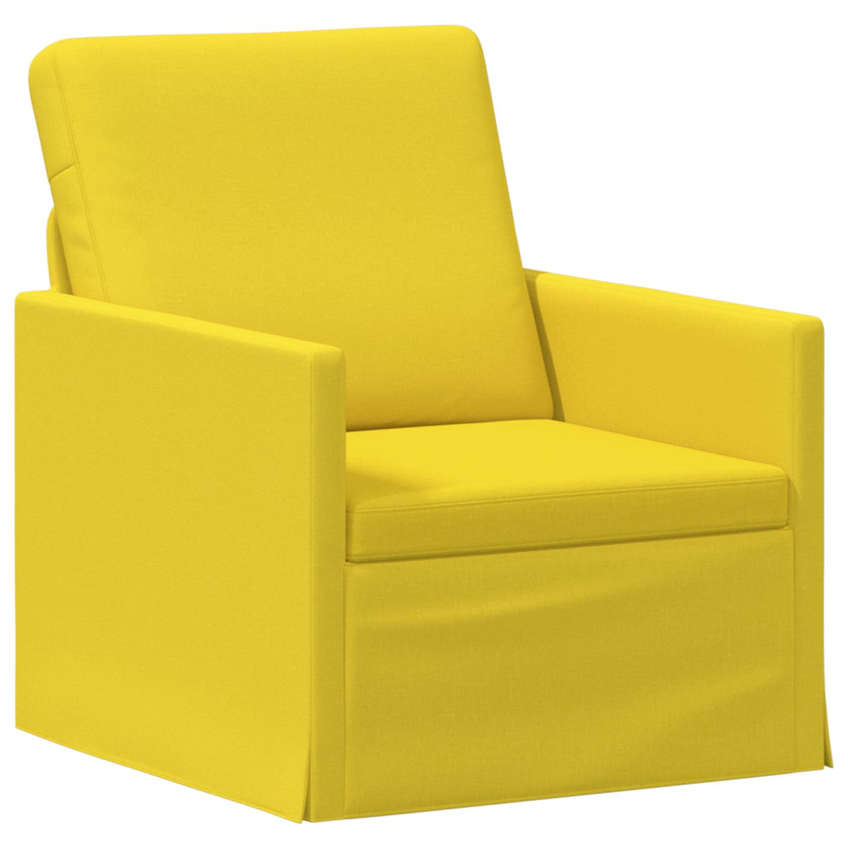 vidaXL Sofa Set 2 pcs Light Yellow Fabric 3