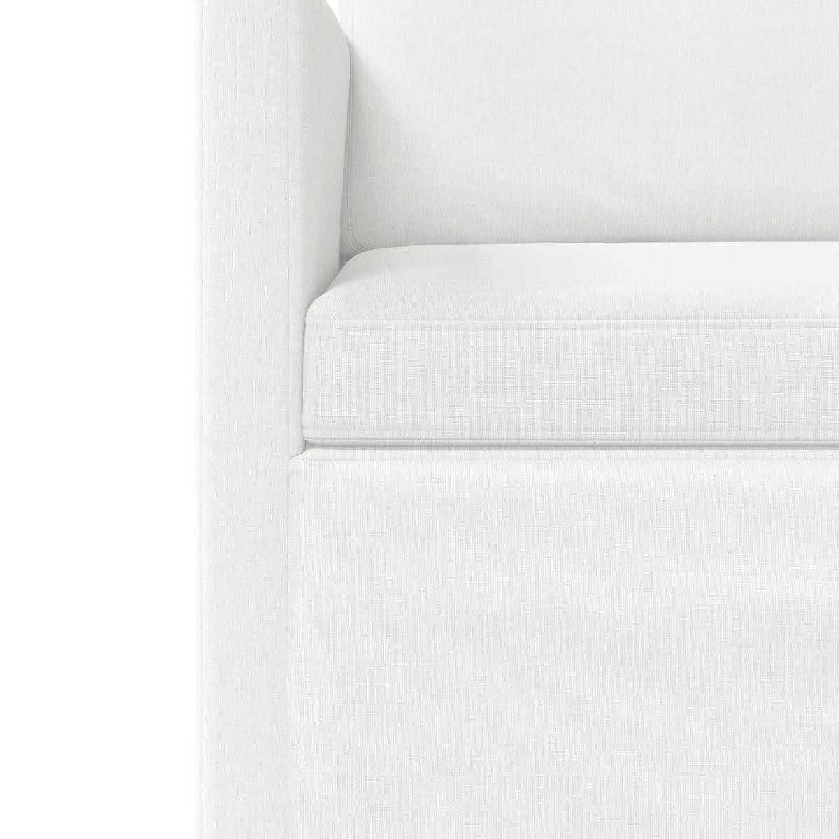 vidaXL Sofa Set 2 pcs White Fabric 5