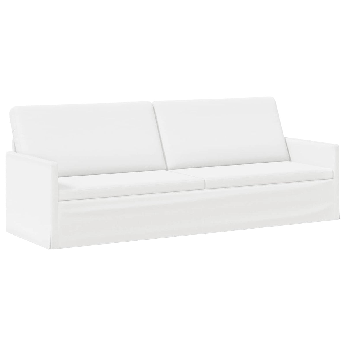vidaXL Sofa Set 2 pcs White Fabric 4