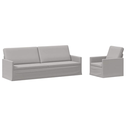 vidaXL Sofa Set 2 pcs Cloud Grey Fabric 2