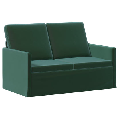 vidaXL Sofa Set 2 pcs Dark Green Velvet 4