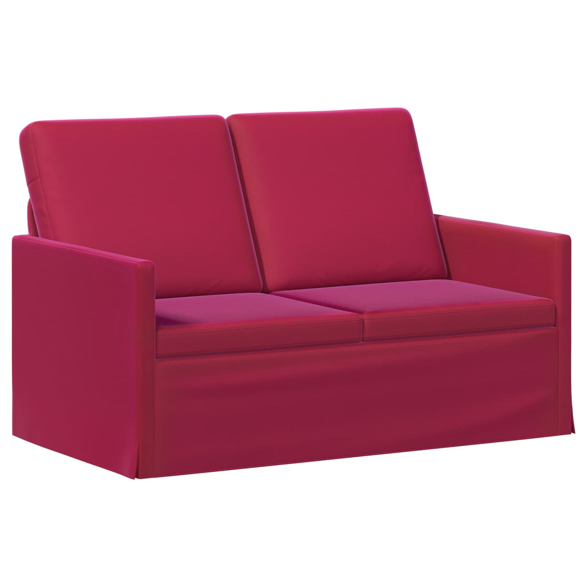 vidaXL Sofa Set 2 pcs Wine Red Velvet 4