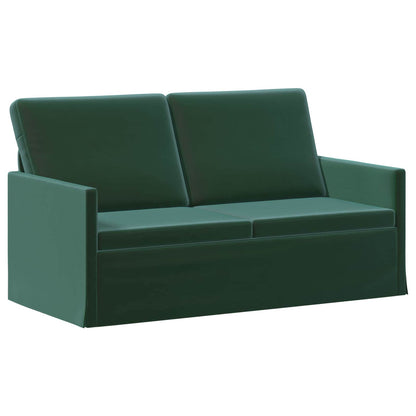 vidaXL Sofa Set 2 pcs Dark Green Velvet 4