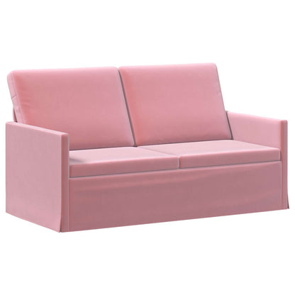vidaXL Sofa Set 2 pcs Pink Velvet 4