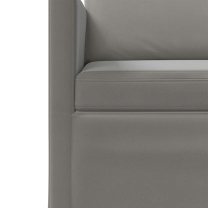 vidaXL Sofa Set 2 pcs Light Grey Velvet 5