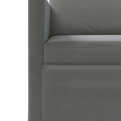 vidaXL Sofa Set 2 pcs Dark Grey Velvet 5