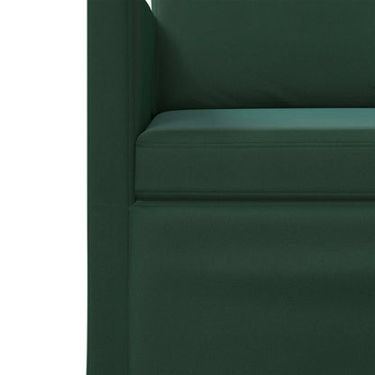 vidaXL Sofa Set 2 pcs Dark Green Velvet 5