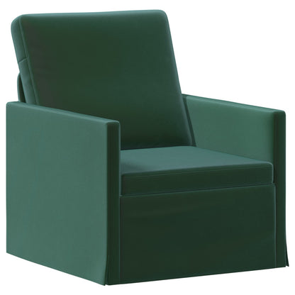 vidaXL Sofa Set 2 pcs Dark Green Velvet 3
