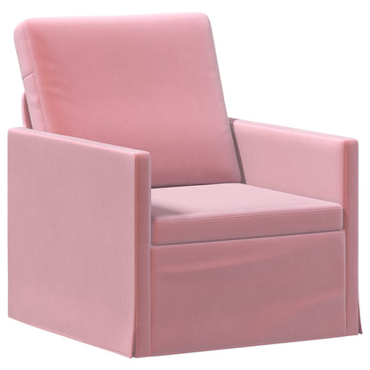 vidaXL Sofa Set 2 pcs Pink Velvet 3
