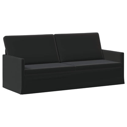 vidaXL Sofa Set 2 pcs Black Velvet 4