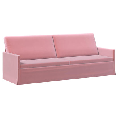 vidaXL Sofa Set 2 pcs Pink Velvet 4