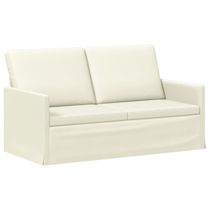 vidaXL Sofa Set 2 pcs Cream Corduroy Fabric 4